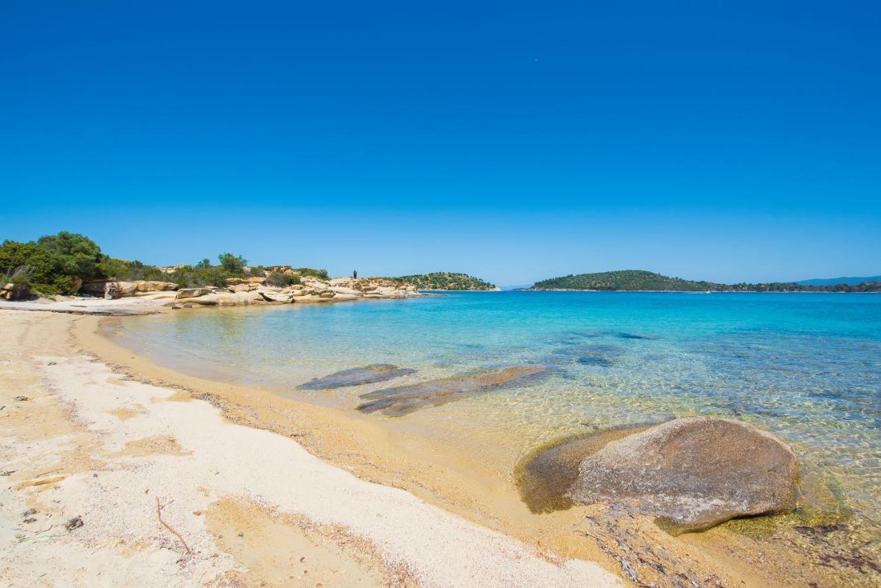 Nereus & Oceanus Beachfront Apartments, Lagonisi Beach #Feelslikehome Ormos Panagias Eksteriør billede